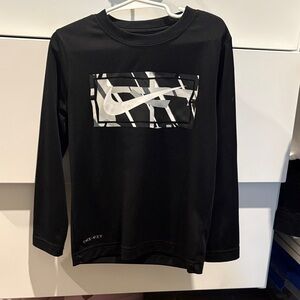 Nike Black Dri-FIT Long Sleeve Tee